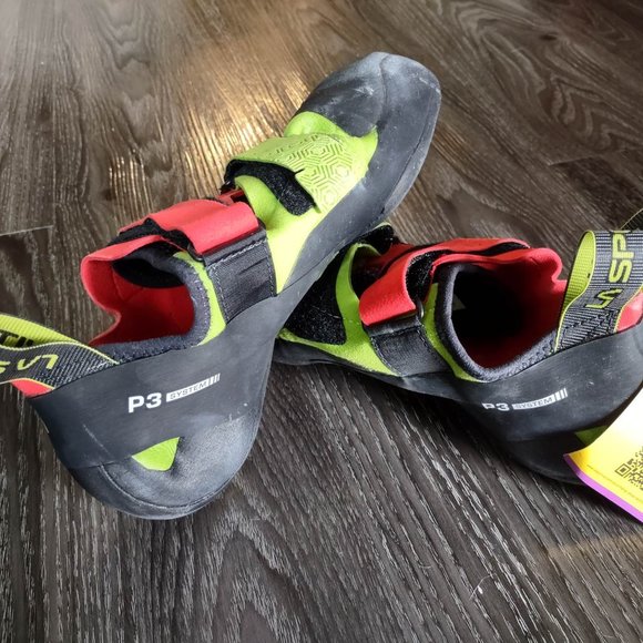 La Sportiva - Kubo Climbing Shoes - Goji Neon (US Mens 9) - Picture 6 of 8